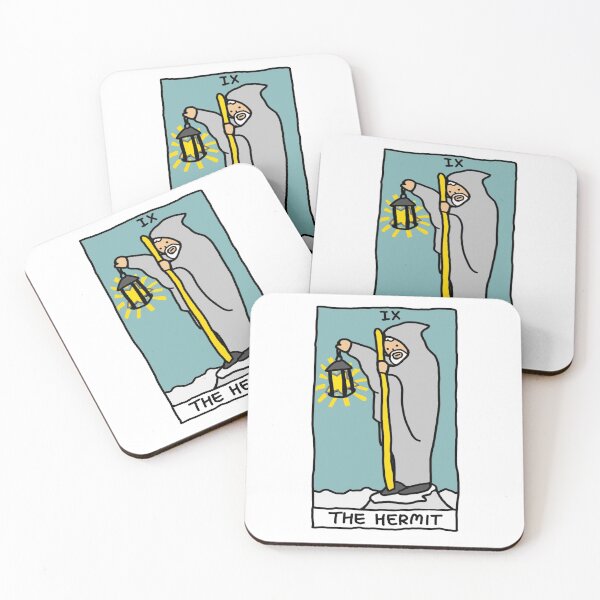 Item preview, The Hermit Tarot Card Design designed and sold by Yuza Art.