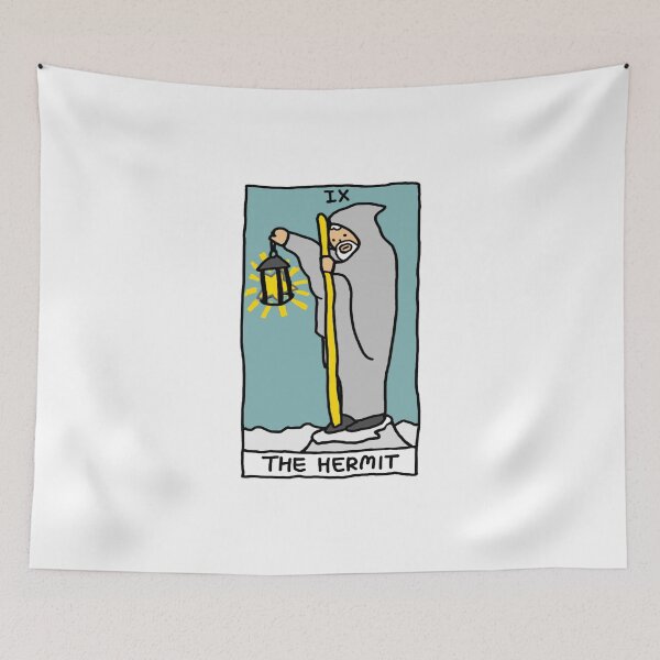 Item preview, The Hermit Tarot Card Design designed and sold by Yuza Art.