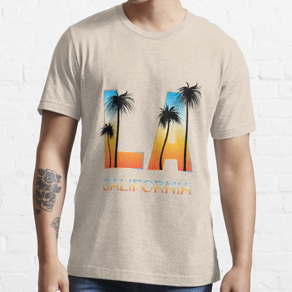 "Los Angeles. Palm tree. California. " T-shirt for Sale by J-PRINT