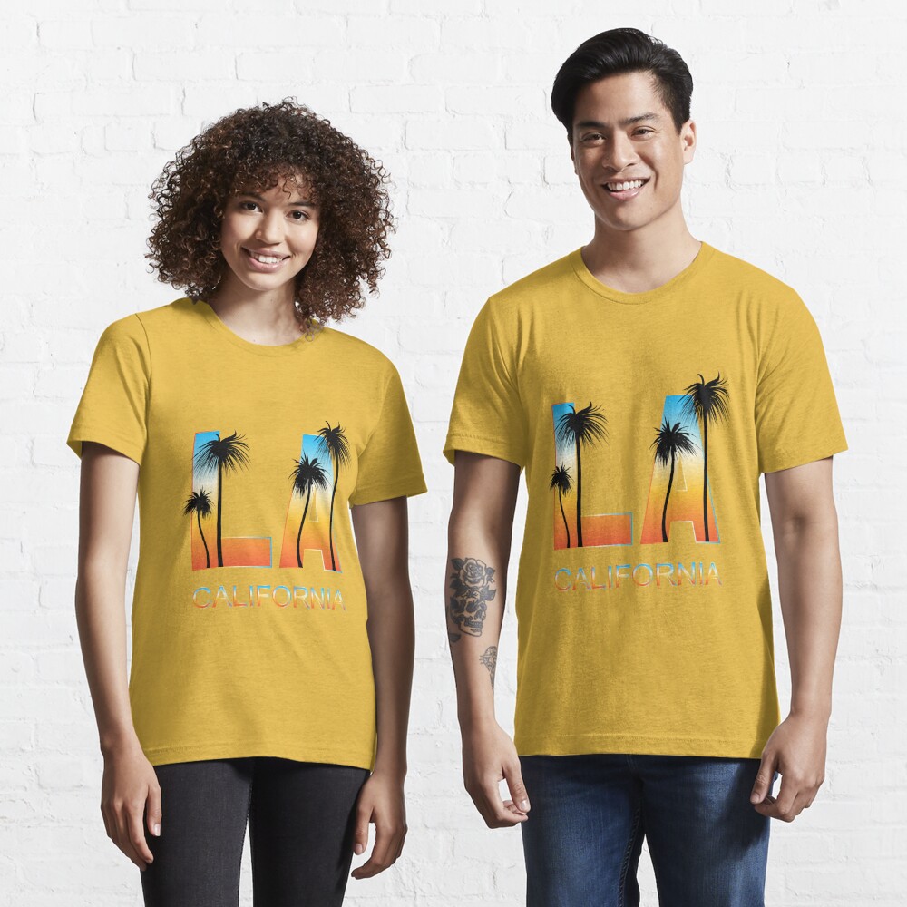 Los Angeles Shirt Los Angeles Tshirt LA Shirt Palm Trees -  Denmark