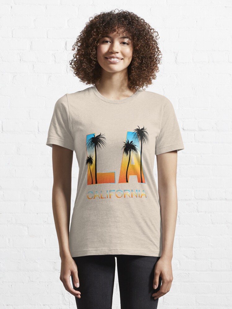 Los Angeles Shirt Los Angeles Tshirt LA Shirt Palm Trees -  Denmark