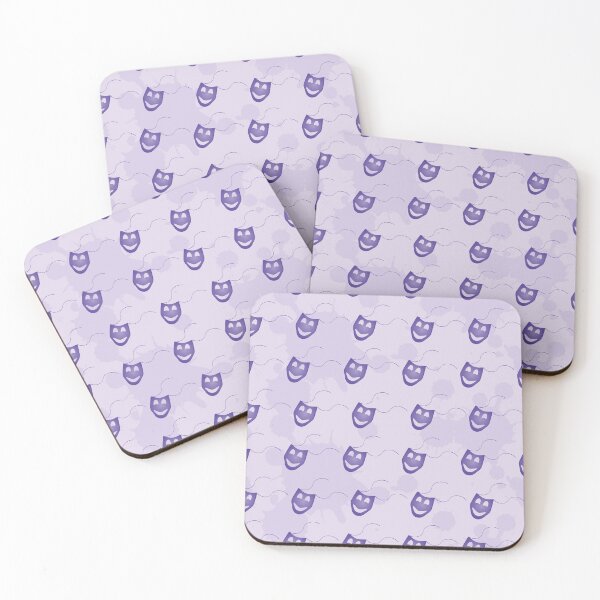 Item preview, Purple happy funny mask pattern designed and sold by sigdesign.