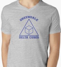 Greendale Delta Cubes Frat Men's V-Neck T-Shirt
