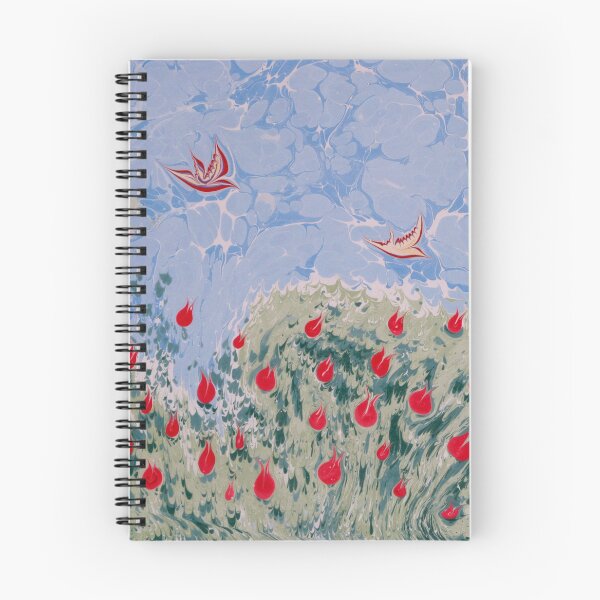 Item preview, Marbled Painted Tulips - Turkish Ebru Art designed and sold by T Artist.