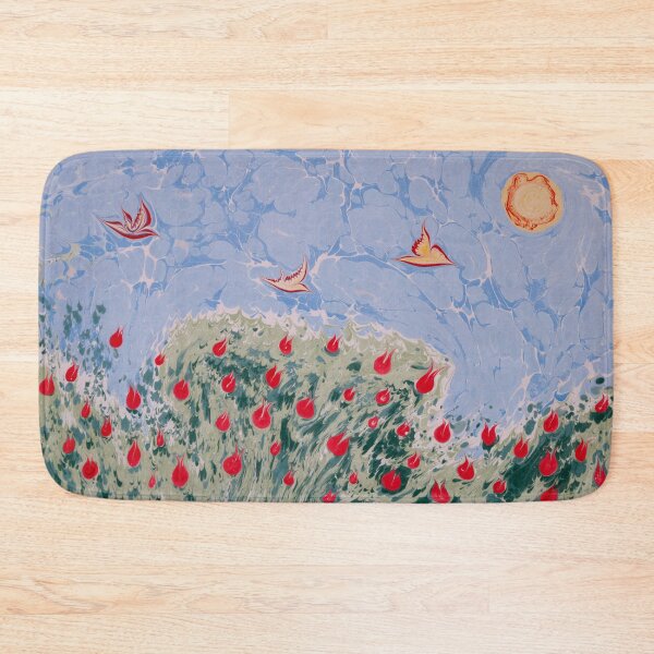Item preview, Marbled Painted Tulips - Turkish Ebru Art designed and sold by T Artist.