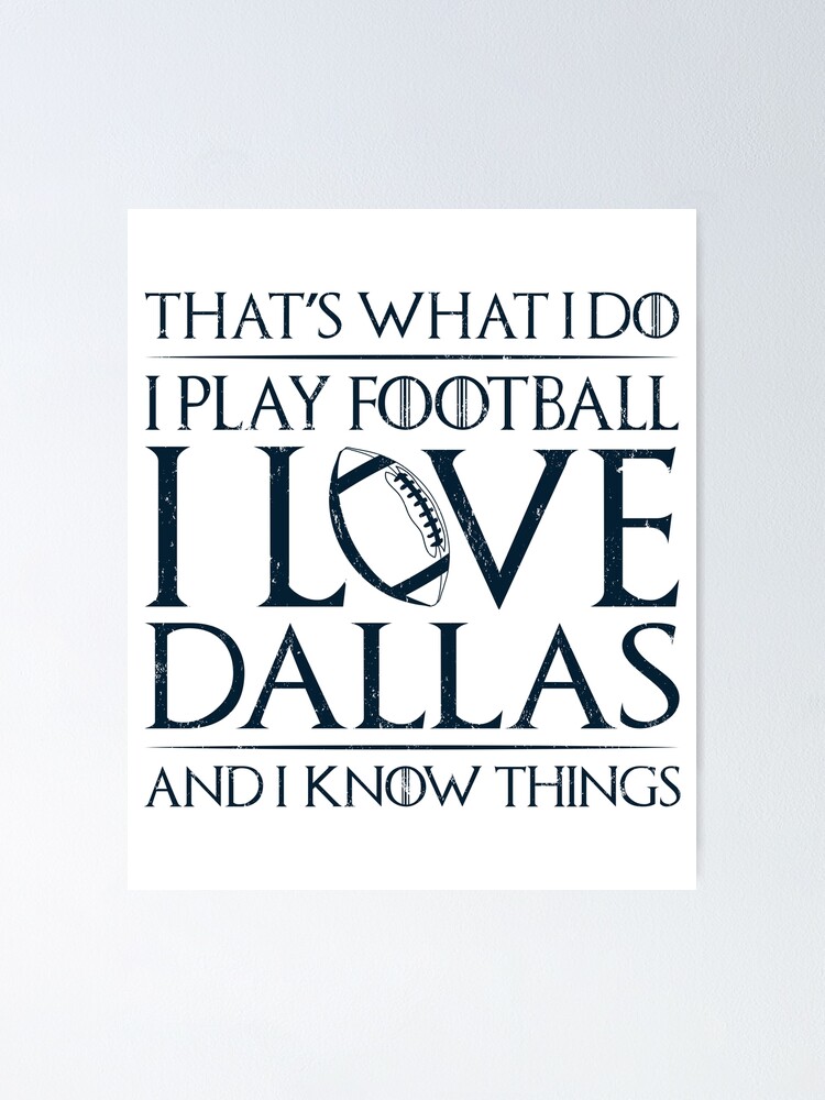 That's What I Do I Play Football I Love New Orleans And I Know Things Saints  Football Team Graphic T-Shirt Dress for Sale by Hannahthomas49