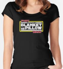 Greendale Fort Wars: Blanket vs Pillow Women's Fitted Scoop T-Shirt
