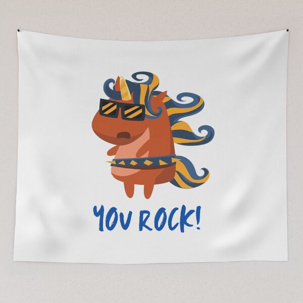 Item preview, You rock unicorn designed and sold by Arinom.