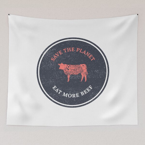 Item preview, Save The Planet Eat More Beef designed and sold by MikesPoD.
