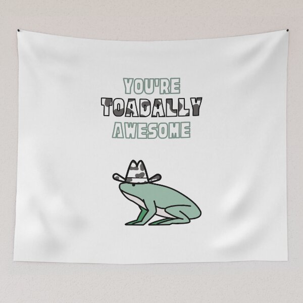 Item preview, Frog With Cow Hat - You're Toadally Awesome designed and sold by yumiso.
