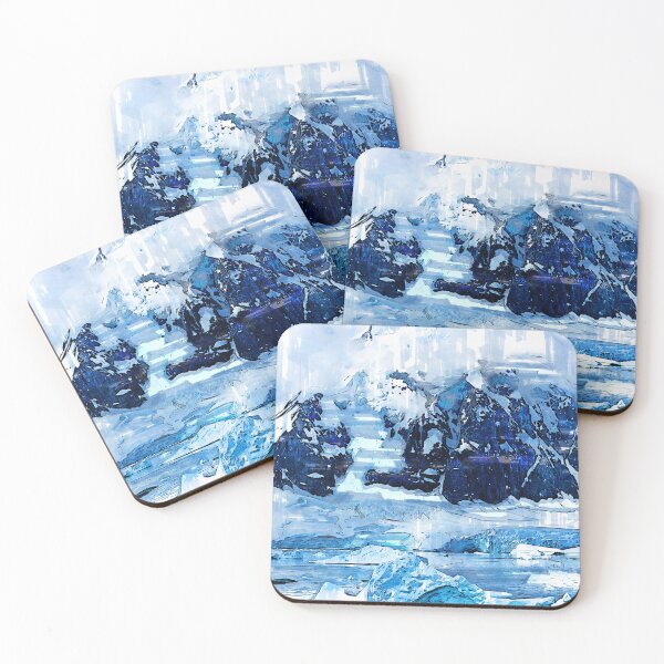 Item preview, Icy Cold Antarctic Mountain & Iceberg. For Mountain Lovers. designed and sold by ColortrixArt.