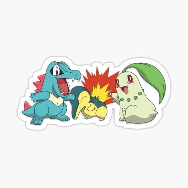 Gen II Starters Sticker