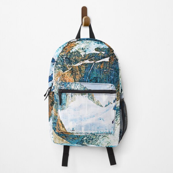 Item preview, Abstract Snowy Mountain Landscape Patagonia. For Mountain Lovers. designed and sold by ColortrixArt.