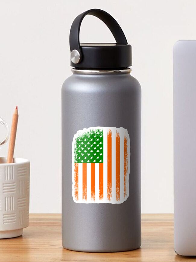 Thumbnail 1 of 3, Sticker, Irish American Flag designed and sold by EthosWear.