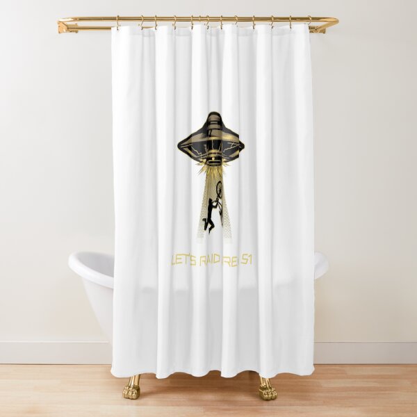 Let's Raid Area 51! Shower Curtain