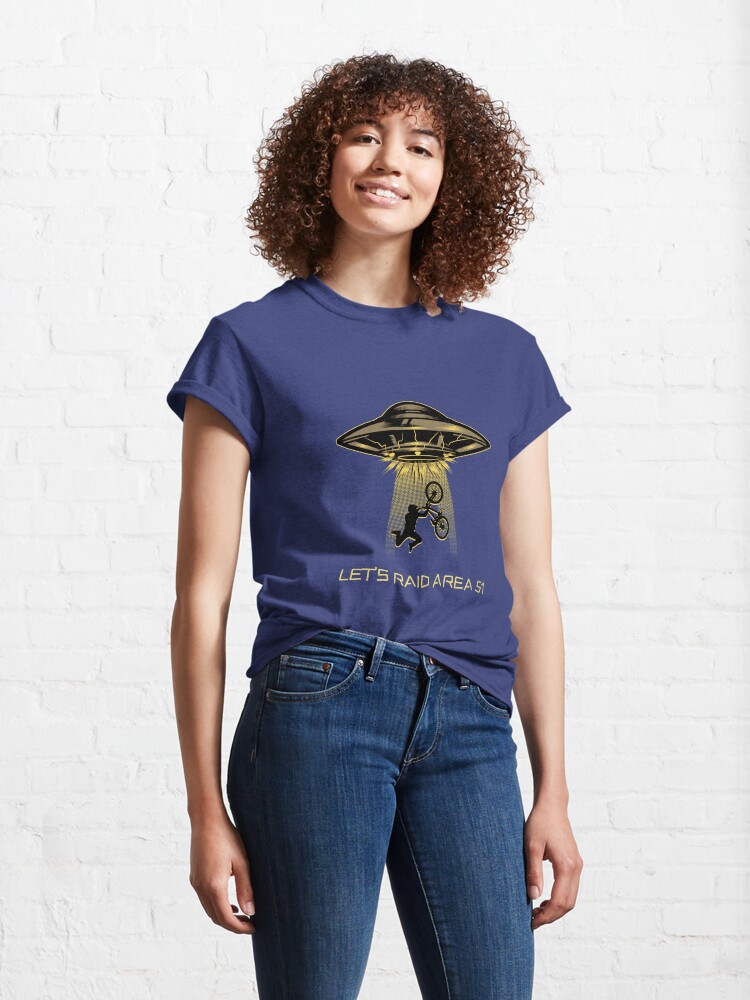 Alternate view of Let's Raid Area 51! Classic T-Shirt