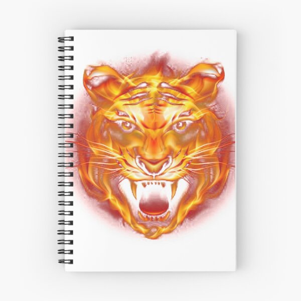 Aperçu de l'œuvre  Tigre de feu féroce créée et vendue par MIRAMODE.