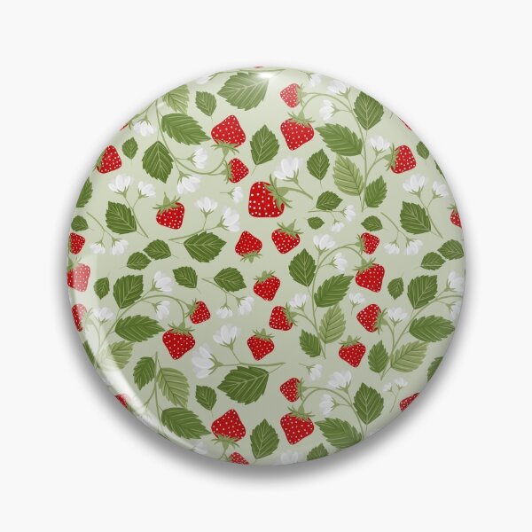 Item preview, Summer Strawberry Picking - pale green designed and sold by lizart-creative.
