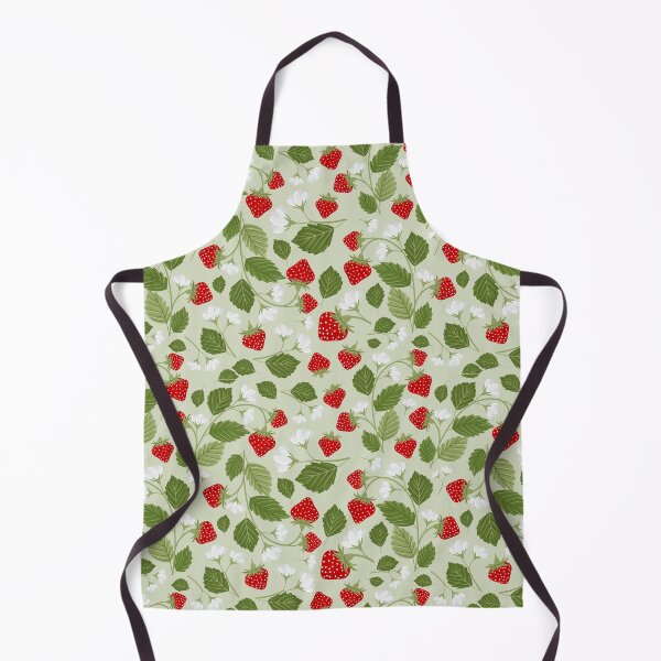 Item preview, Summer Strawberry Picking - pale green designed and sold by lizart-creative.