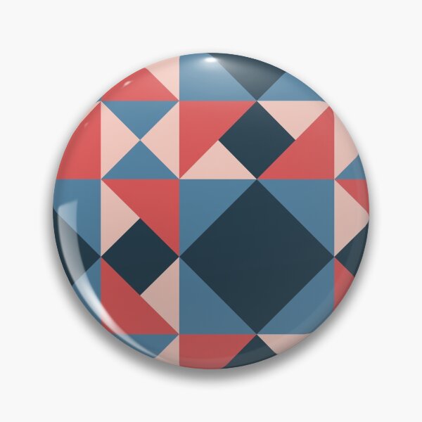 Item preview, Portuguese Cubic Geometric Pattern (Navy Blue + Pink) designed and sold by Arko  Ranger.