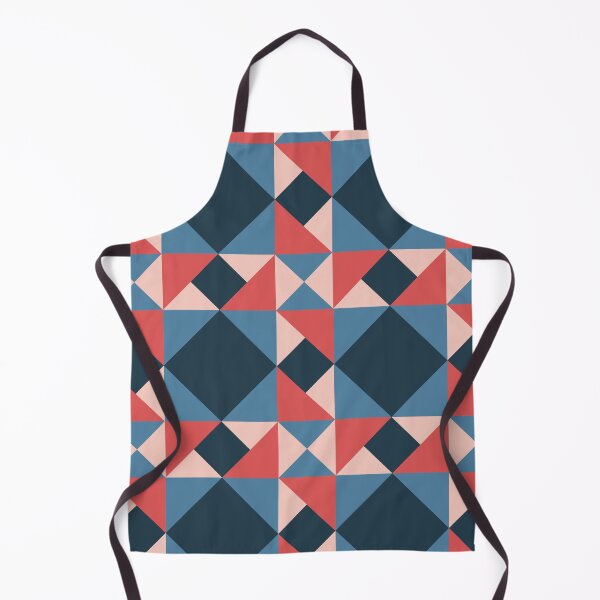 Item preview, Portuguese Cubic Geometric Pattern (Navy Blue + Pink) designed and sold by Arko  Ranger.
