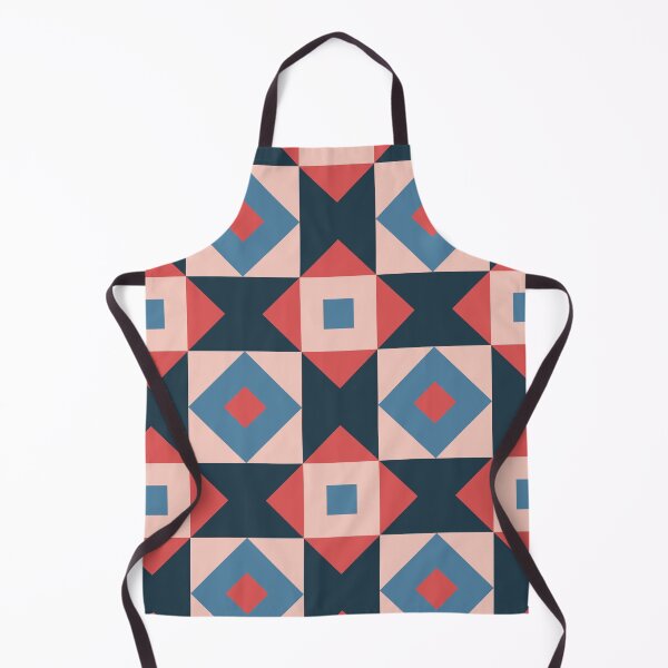 Item preview, Central Diamond Portuguese Geometric Pattern (Navy Blue + Pink) designed and sold by Arko  Ranger.