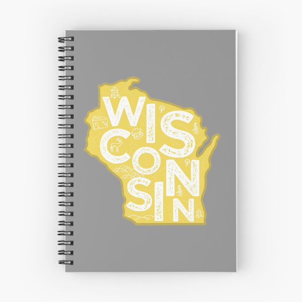 Item preview, Wisconsin Map Typography Gold designed and sold by HelloGentry.