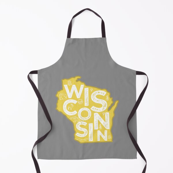 Artikelvorschau, Wisconsin Map Typography Gold entworfen und verkauft von HelloGentry.
