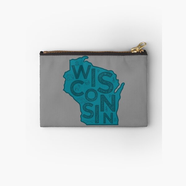 Item preview, Wisconsin Map Typography Navy designed and sold by HelloGentry.