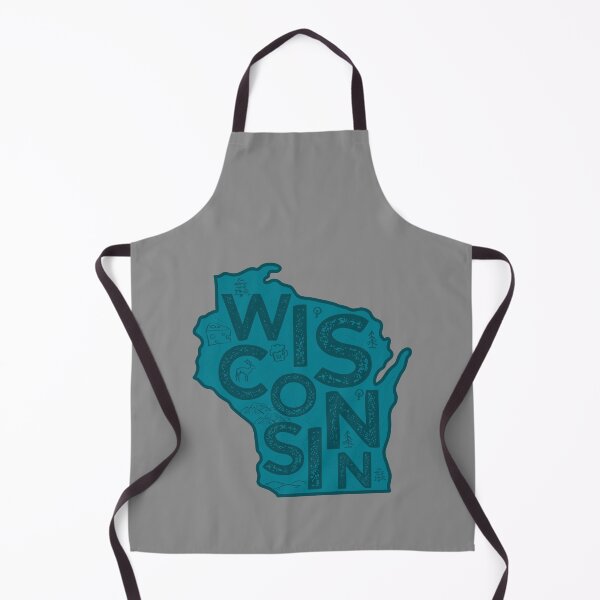 Item preview, Wisconsin Map Typography Navy designed and sold by HelloGentry.