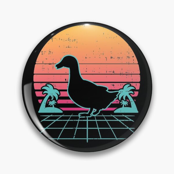 Artikelvorschau, Vaporwave Art - Ente Ästhetik 80er Jahre Retro Farm Animal Farmer Geschenk entworfen und verkauft von Hitagivapor.
