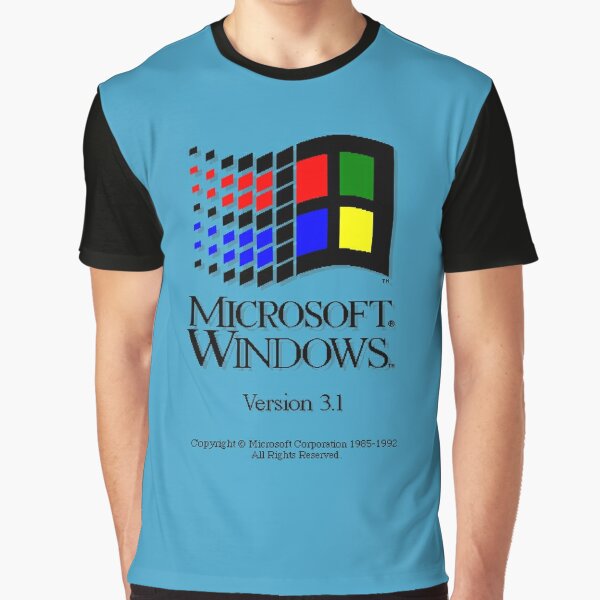 "Windows 3.1" T-shirt for Sale by Dosgamert | Redbubble | ms graphic t