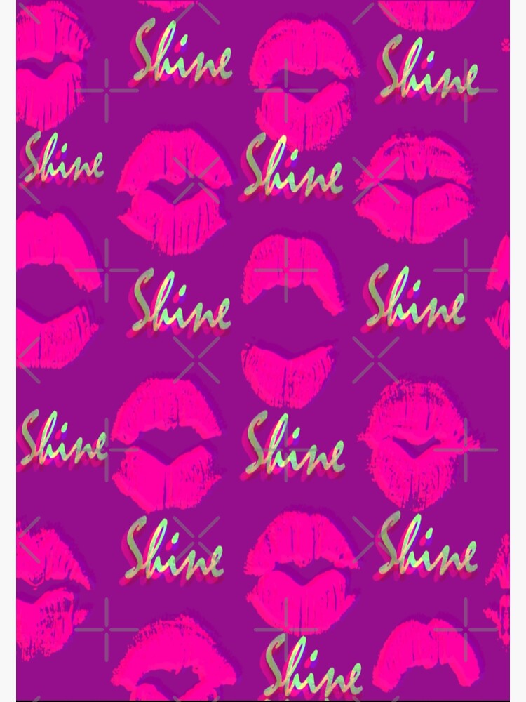 "Shine Kissy Face" Sticker for Sale by Earthchild8888 Redbubble