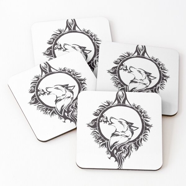 Item preview, wolf tribal design designed and sold by KarmaRoots.