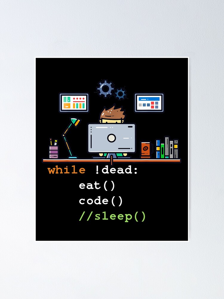 HILLBACK Funny Computer Science Programmer Eat Sleep Code Funny