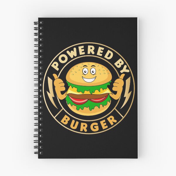 Item preview, POWERED BY BURGER - KAWAII BURGER CARTOON CHARACTER FOR BURGER  LOVERS designed and sold by gaCh438.