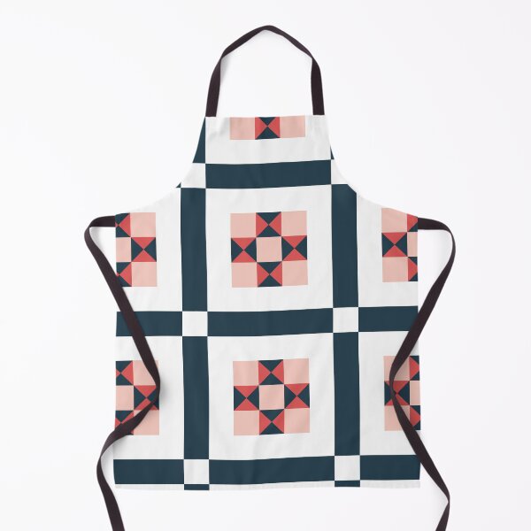 Item preview, Central Cross Portuguese Cubic Geometric Pattern (Navy Blue + Pink) designed and sold by Arko  Ranger.