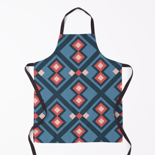 Item preview, Cross Diamond Portuguese Geometric Pattern (Navy Blue + Pink) designed and sold by Arko  Ranger.