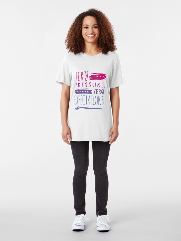 Alternate view of No Pressure - Bi Slim Fit T-Shirt