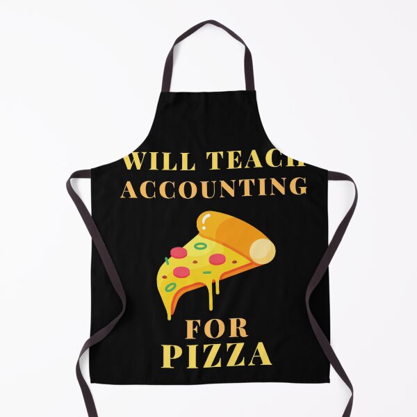 Item preview, accounting teacher pizza designed and sold by SnowballStep.