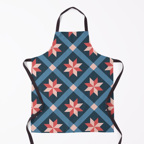 Item preview, Central Lotus Portuguese Geometric Pattern (Navy Blue + Pink) designed and sold by Arko  Ranger.