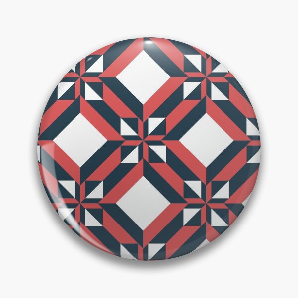 Item preview, Union Jack Portuguese Geometric Pattern (Navy Blue + Pink) designed and sold by Arko  Ranger.