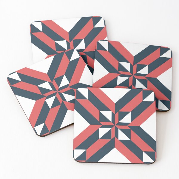 Item preview, Union Jack Portuguese Geometric Pattern (Navy Blue + Pink) designed and sold by Arko  Ranger.