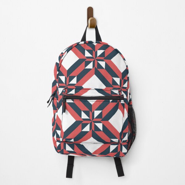 Item preview, Union Jack Portuguese Geometric Pattern (Navy Blue + Pink) designed and sold by Arko Ranger.