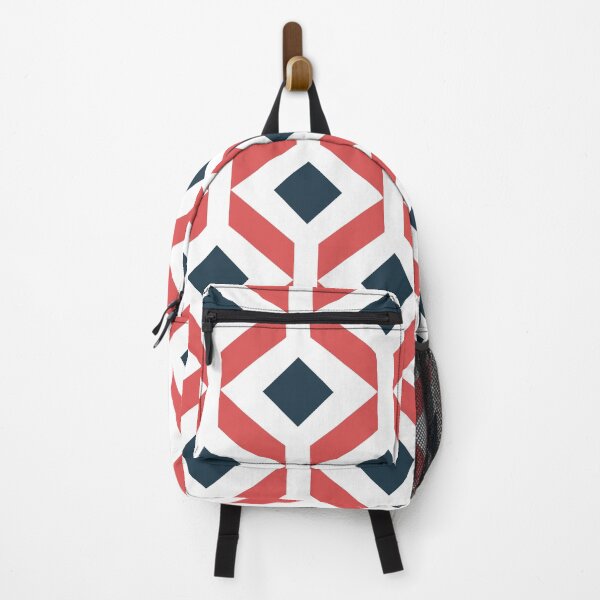 Item preview, Diamond Dual Color Portuguese Geometric Pattern (Navy Blue + Pink) designed and sold by Arko Ranger.