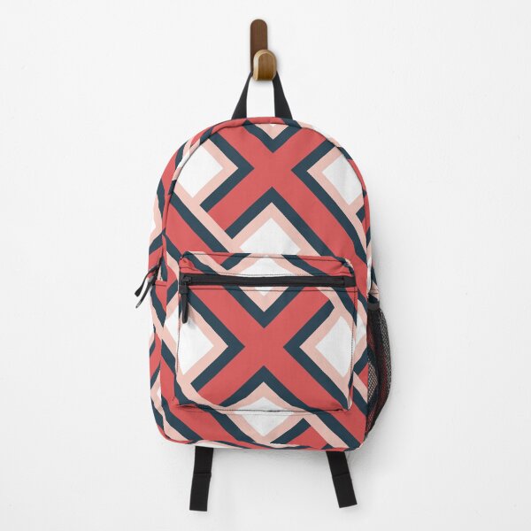 Item preview, Criss Cross Stripes Portuguese Geometric Pattern (Navy Blue + Pink) designed and sold by Arko Ranger.