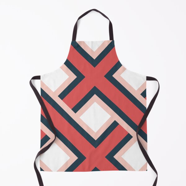 Item preview, Criss Cross Stripes Portuguese Geometric Pattern (Navy Blue + Pink) designed and sold by Arko  Ranger.