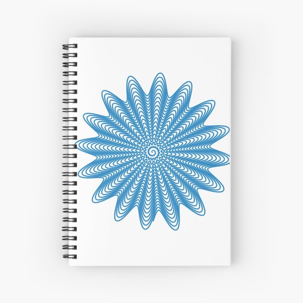 Trippy Decorative Wave Spiral Pattern Spiral Notebook