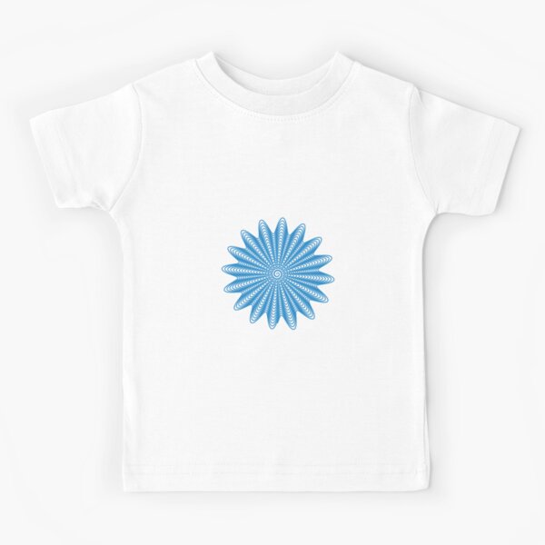 Trippy Decorative Wave Spiral Pattern Kids T-Shirt