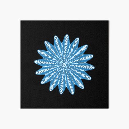 Trippy Decorative Wave Spiral Pattern Art Board Print